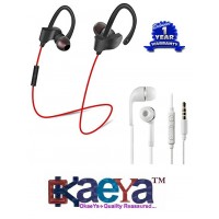 OkaeYa QC-10 Sports Bluetooth Headset 4.1 & Music/Talk Earphones